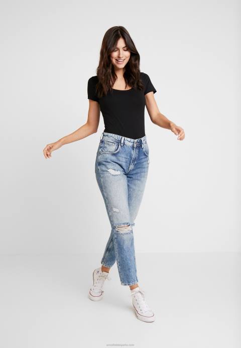 mujer Pack de 3 camisetas básicas blanco/negro/gris oscuro Anna Field 84Z8312