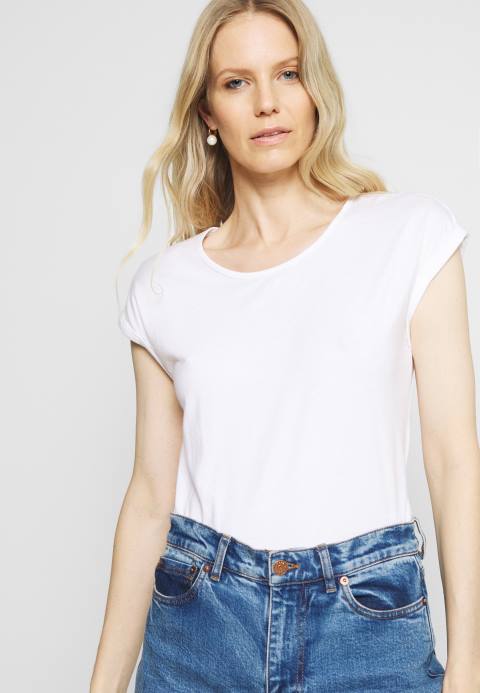 mujer Pack de 3 camisetas básicas negro/blanco/gris claro jaspeado Anna Field 84Z8266