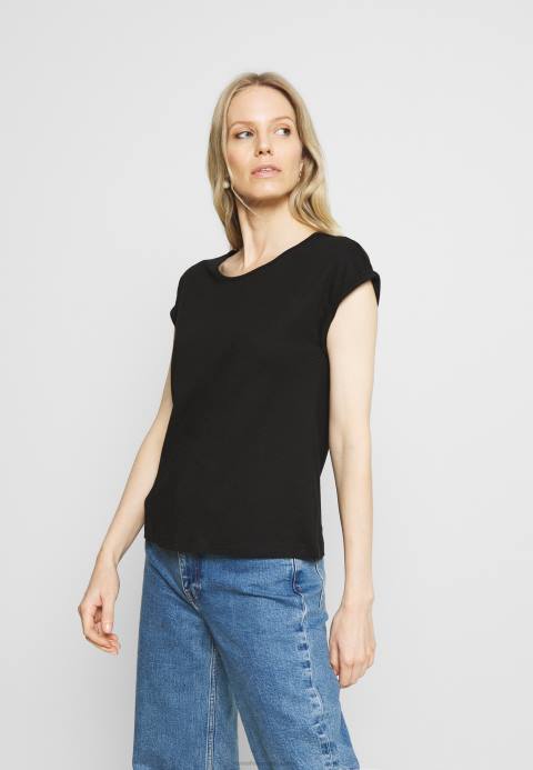 mujer Pack de 3 camisetas básicas negro/blanco/gris claro jaspeado Anna Field 84Z8266