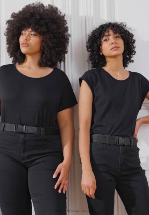 mujer Pack de 3 camisetas estampadas azul claro/blanco/negro Anna Field 84Z8263