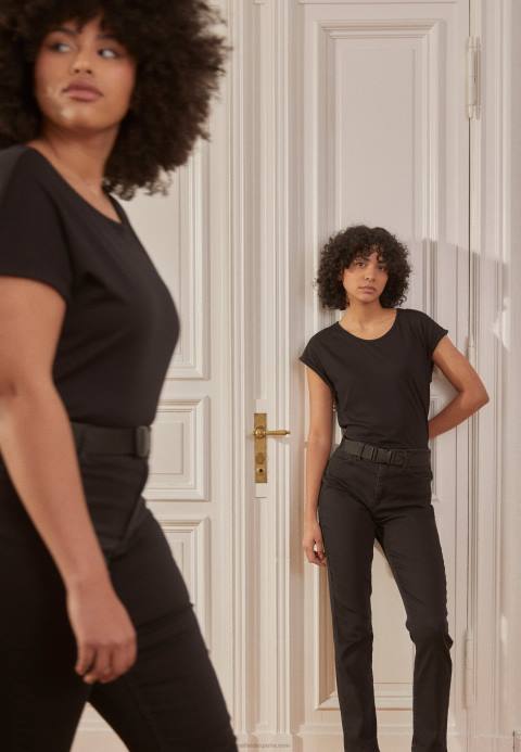 mujer Pack de 3 camisetas estampadas azul claro/blanco/negro Anna Field 84Z8263