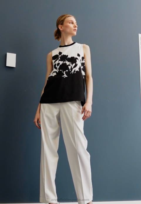 mujer blusa negra/blanca Anna Field 84Z8504