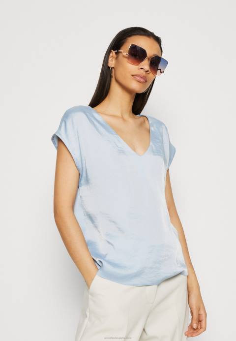 mujer camiseta básica azul claro Anna Field 84Z8282