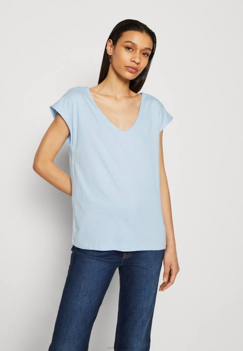 mujer camiseta básica azul claro Anna Field 84Z8327