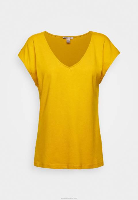 mujer camiseta basica amarillo dorado Anna Field 84Z8279