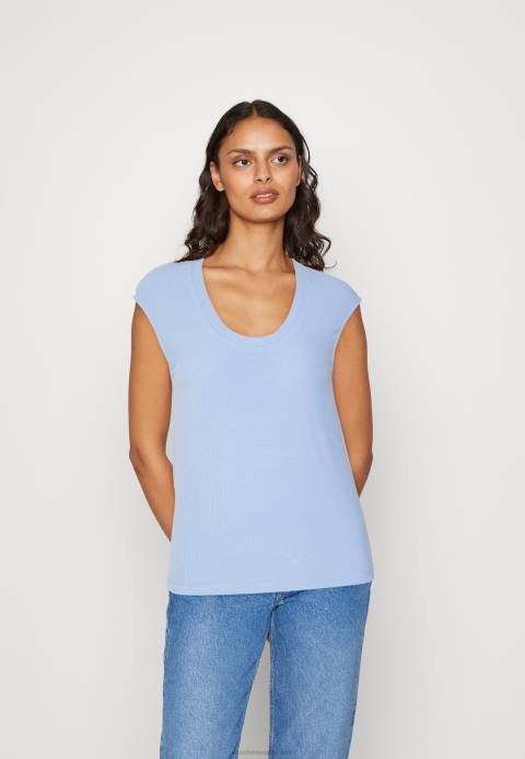 mujer camiseta basica azul Anna Field 84Z8289