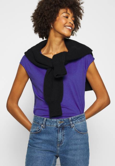 mujer camiseta basica azul clematis Anna Field 84Z8348