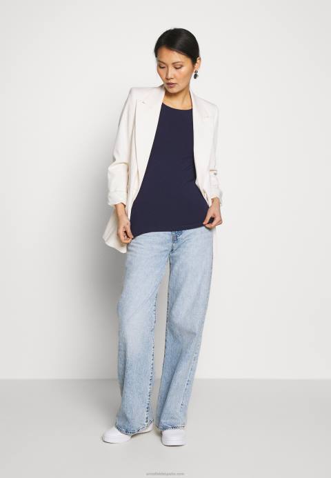 mujer camiseta basica azul marino Anna Field 84Z8242