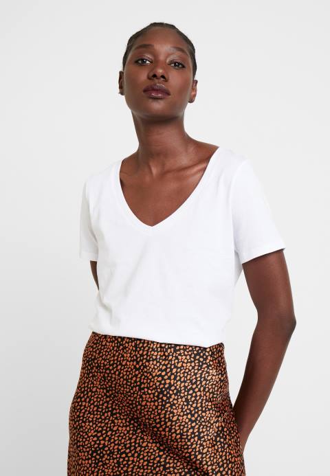 mujer camiseta basica blanca Anna Field 84Z8247