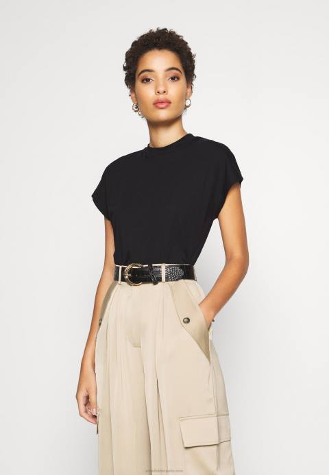 mujer camiseta basica negra Anna Field 84Z8244