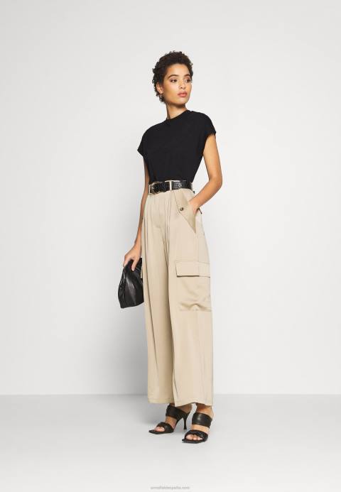 mujer camiseta basica negra Anna Field 84Z8244