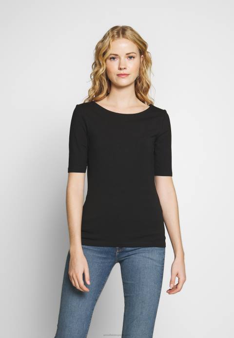 mujer camiseta basica negra Anna Field 84Z8245