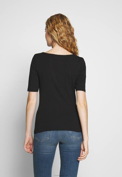 mujer camiseta basica negra Anna Field 84Z8245
