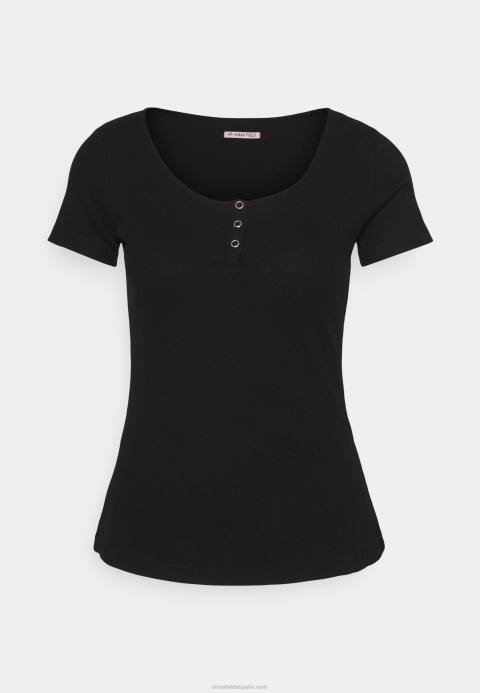mujer camiseta basica negra Anna Field 84Z8248
