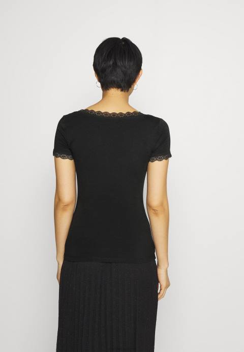 mujer camiseta basica negra Anna Field 84Z8288