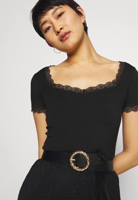 mujer camiseta basica negra Anna Field 84Z8288