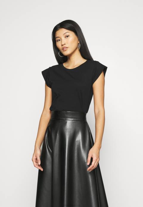 mujer camiseta basica negra Anna Field 84Z8314