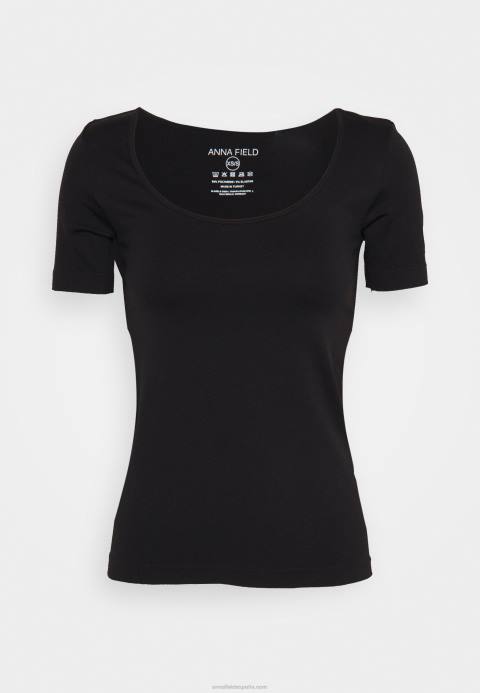 mujer camiseta basica negra Anna Field 84Z8374
