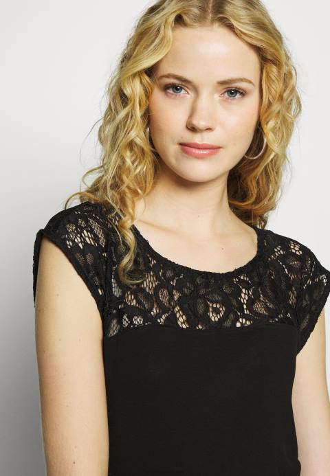 mujer camiseta basica negra Anna Field 84Z8379