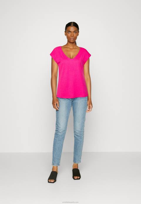 mujer camiseta basica rosa Anna Field 84Z8378