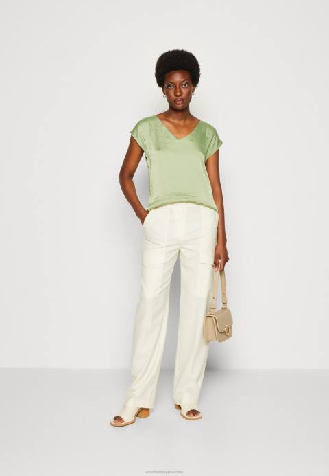 mujer camiseta basica verde oliva Anna Field 84Z8315