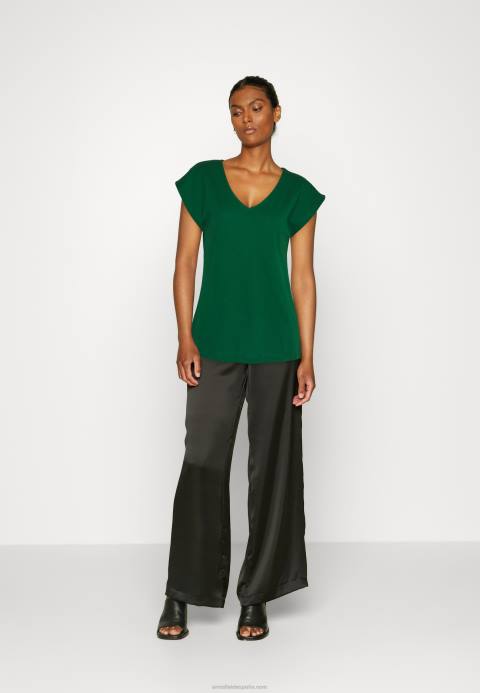 mujer camiseta basica verde oscuro Anna Field 84Z8326