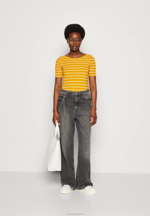 mujer camiseta estampada amarillo oscuro/blanco Anna Field 84Z8295