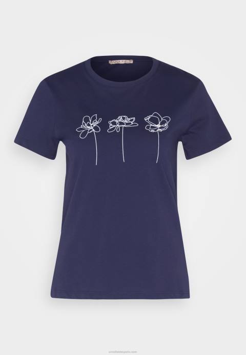 mujer camiseta estampada azul oscuro Anna Field 84Z8313