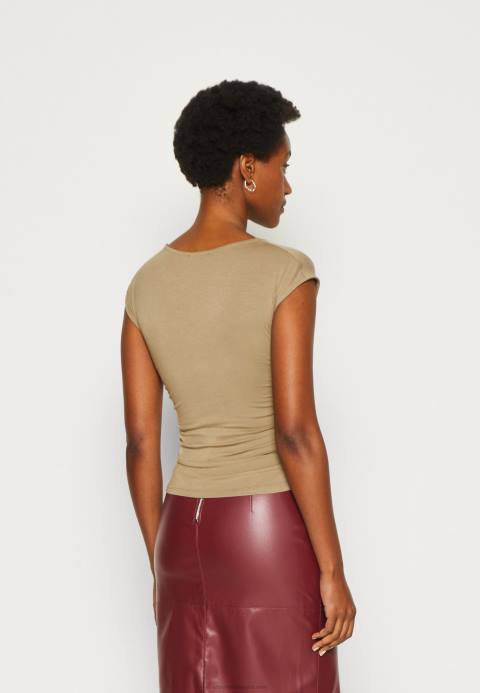 mujer camiseta estampada beis Anna Field 84Z8309