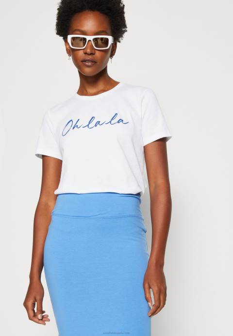 mujer camiseta estampada blanca Anna Field 84Z8347