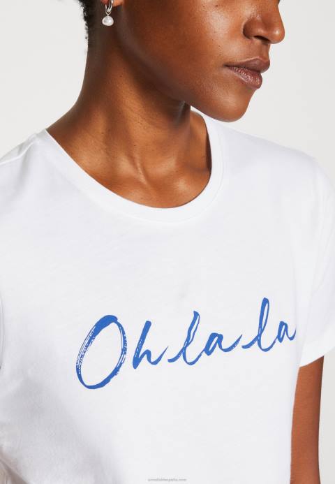 mujer camiseta estampada blanca Anna Field 84Z8347
