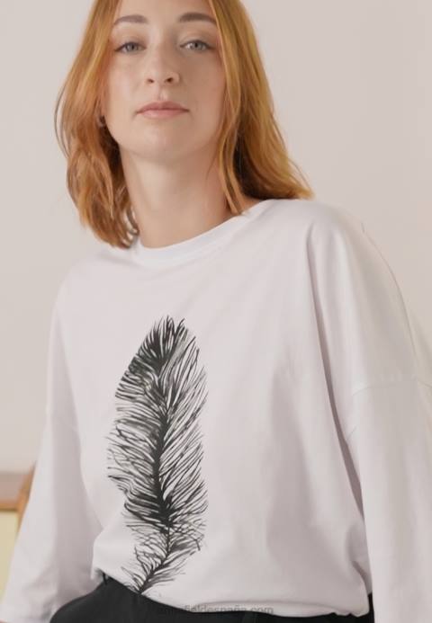 mujer camiseta estampada blanca Anna Field 84Z8371