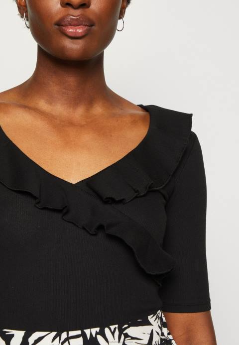 mujer camiseta estampada negra Anna Field 84Z8268