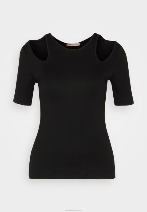 mujer camiseta estampada negra Anna Field 84Z8307