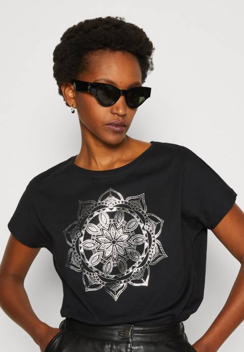 mujer camiseta estampada negra Anna Field 84Z8332