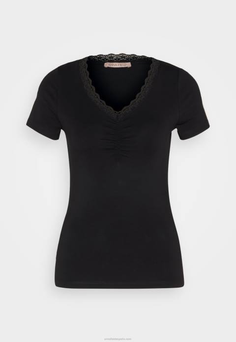 mujer camiseta estampada negra Anna Field 84Z8353