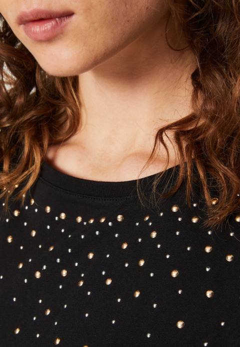 mujer camiseta estampada negra Anna Field 84Z8358