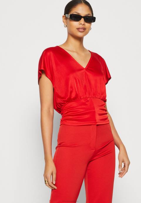 mujer camiseta estampada roja Anna Field 84Z8303