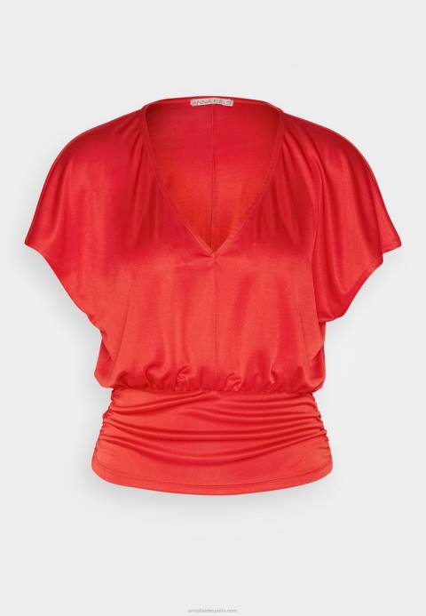 mujer camiseta estampada roja Anna Field 84Z8303