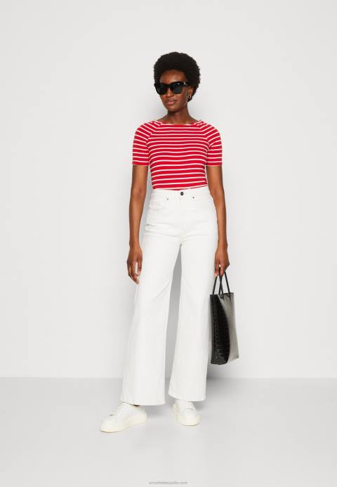 mujer camiseta estampada roja/blanca Anna Field 84Z8340