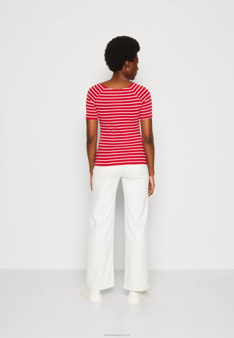 mujer camiseta estampada roja/blanca Anna Field 84Z8340