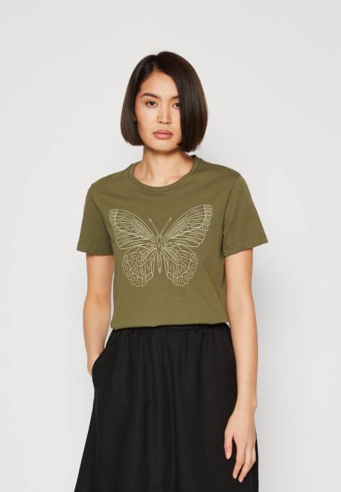 mujer camiseta estampada verde Anna Field 84Z8349