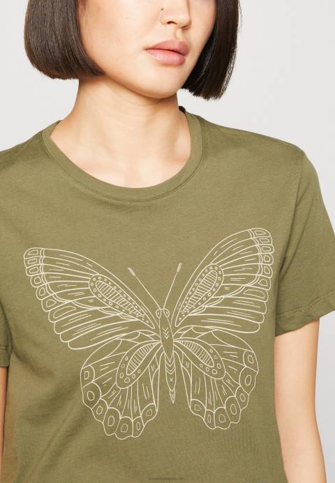 mujer camiseta estampada verde Anna Field 84Z8349