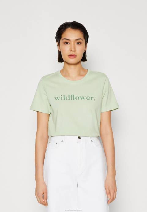 mujer camiseta estampada verde Anna Field 84Z8373