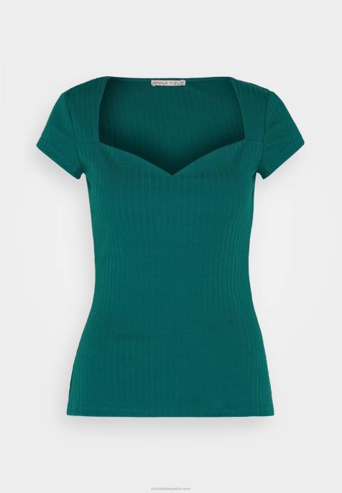mujer camiseta estampada verde oscuro Anna Field 84Z8240