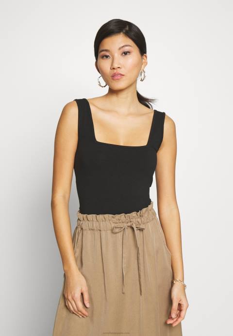 mujer negro superior Anna Field 84Z8384