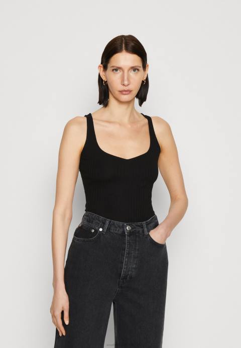 mujer negro superior Anna Field 84Z8406