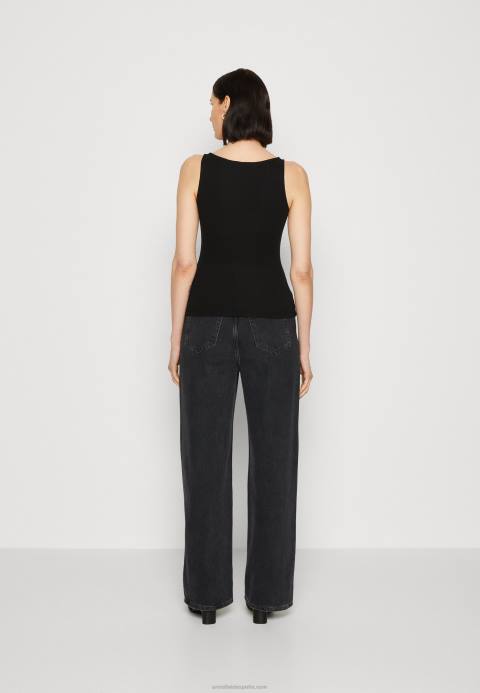 mujer negro superior Anna Field 84Z8406