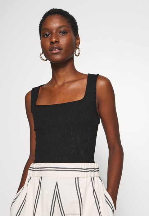 mujer negro superior Anna Field 84Z8411