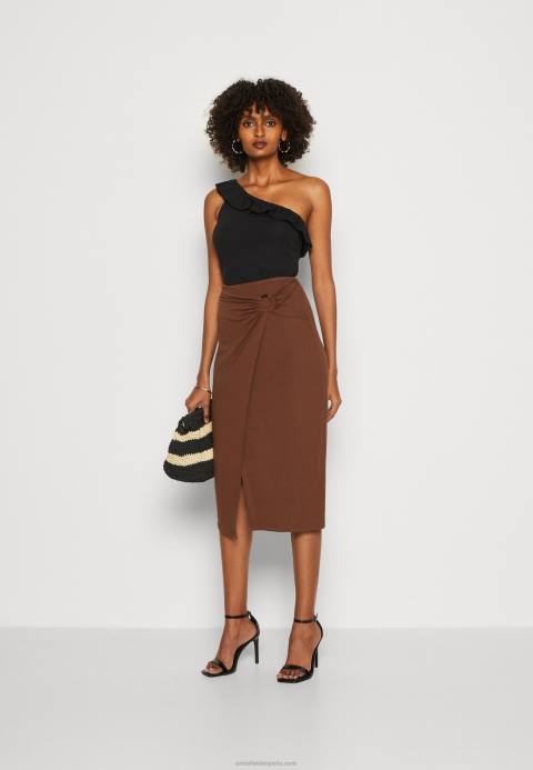 mujer negro superior Anna Field 84Z8430